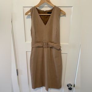 JCREW v-neck shift dress with belt